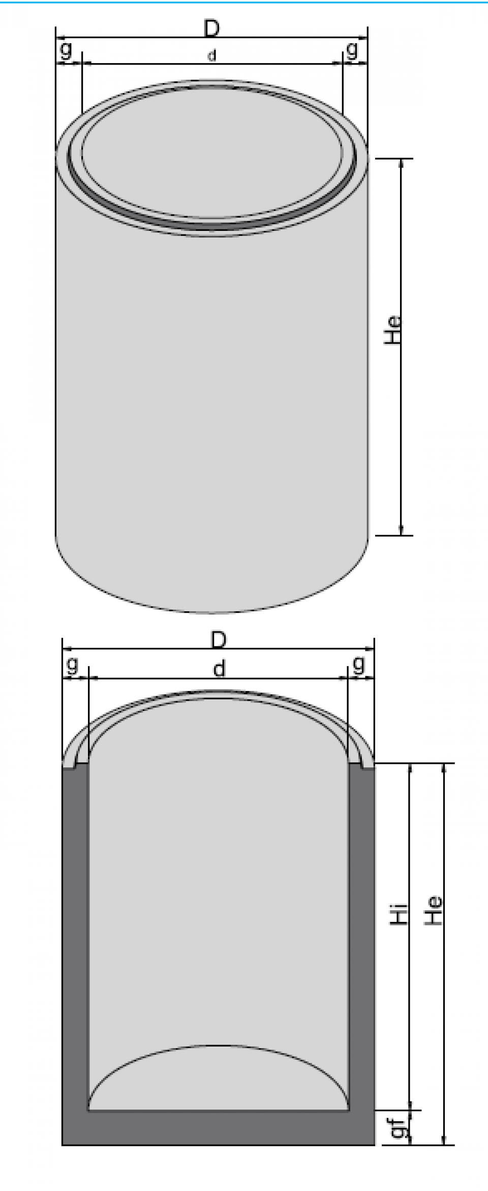 Bazin cilindric BC DN200/300/15  6885